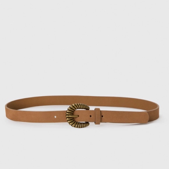 NWT PAIGE Exclusive* Blythe Belt in Cognac Suede